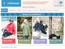 Tablet Screenshot of cornishwear.com